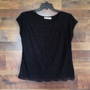 Black lace top